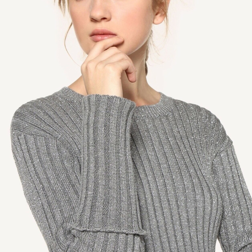 ❌SOLD❌NWT RED VALENTINO Metallic Cuff Sweater - Picture 5 of 8